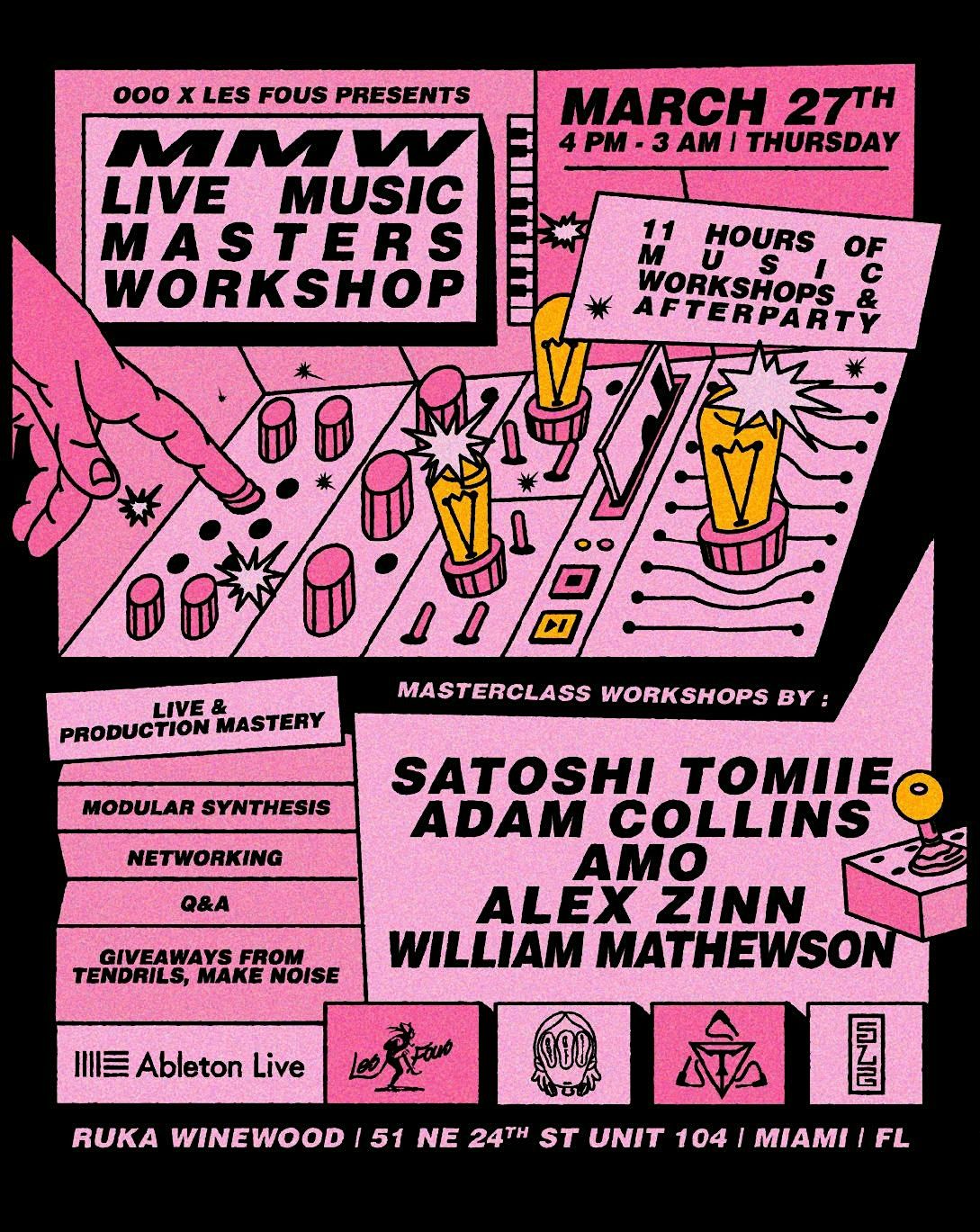 Miami Music Week Live Masters Workshop