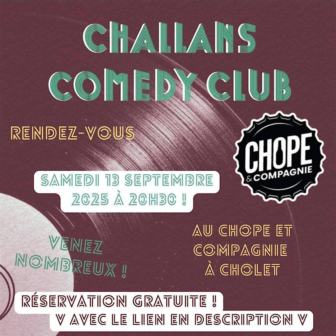 Soir\u00e9e stand up au Chope et Compagnie de Cholet