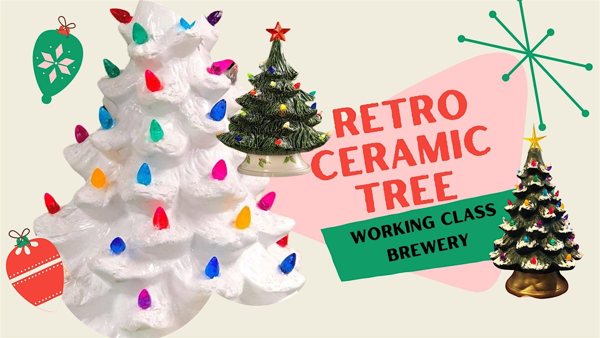 Retro Ceramic Tree Painting | Working Class Brewery