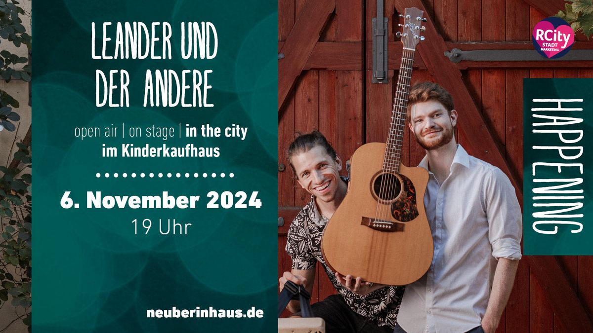 HAPPENING | in the city mit Leander und der Andere | im Kinderkaufhaus