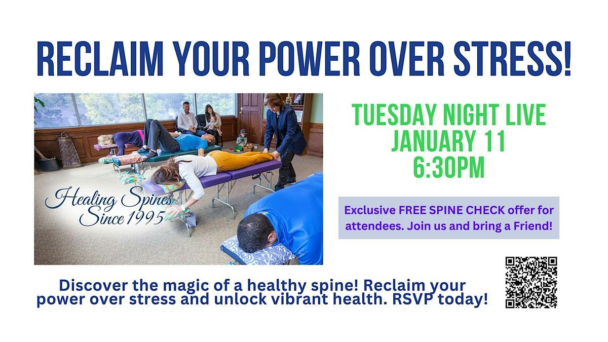 Tuesday Night Live: Reclaim Your Power Over Stress!