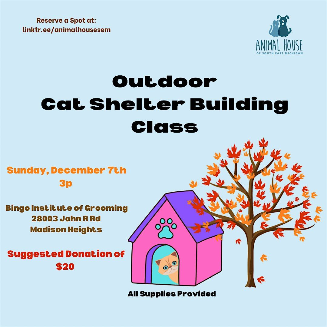 Outdoor Cat Shelter Building Class