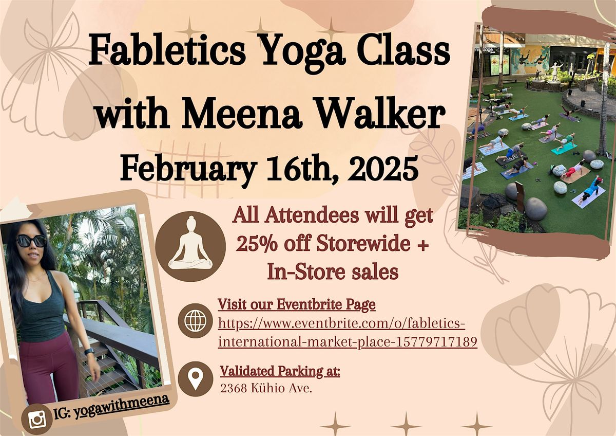 Fabletics Yoga Class with Meena Walker