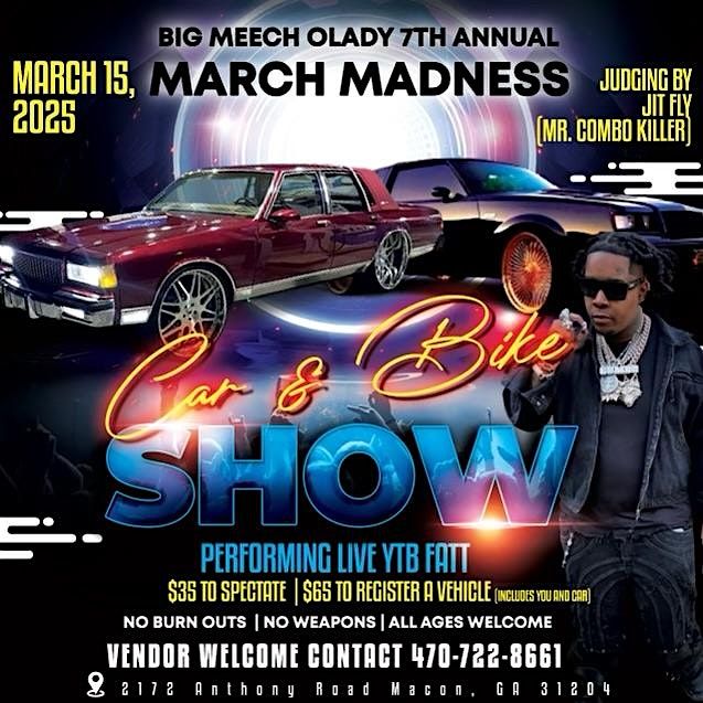 BigMeecholady March Madness Car and Bike Show Perfoming Live YTB Fatt