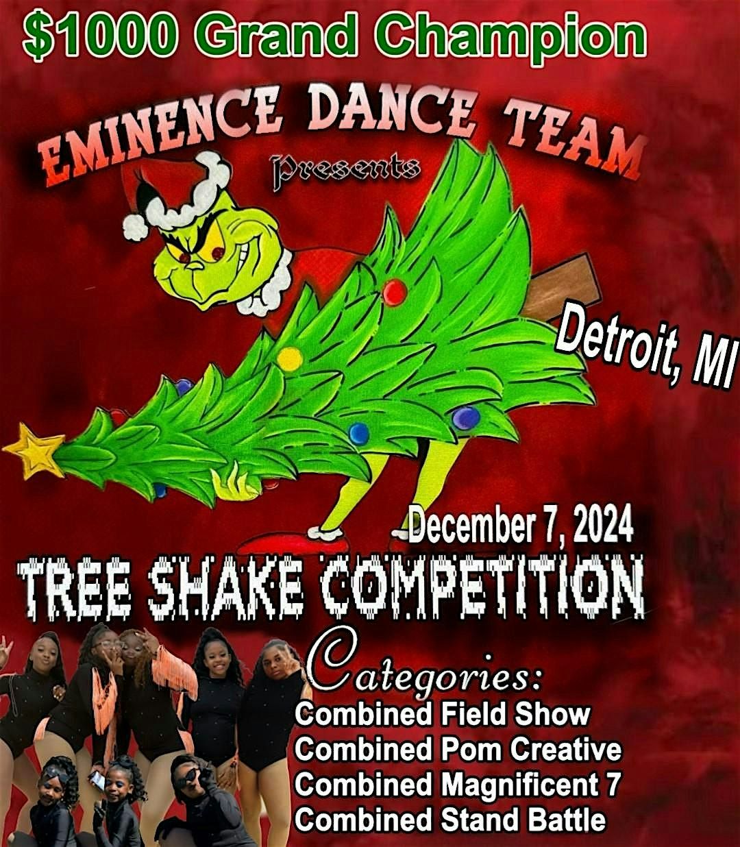 Eminence Presents         The 1st Annual Tree Shake  Dance Team Competition