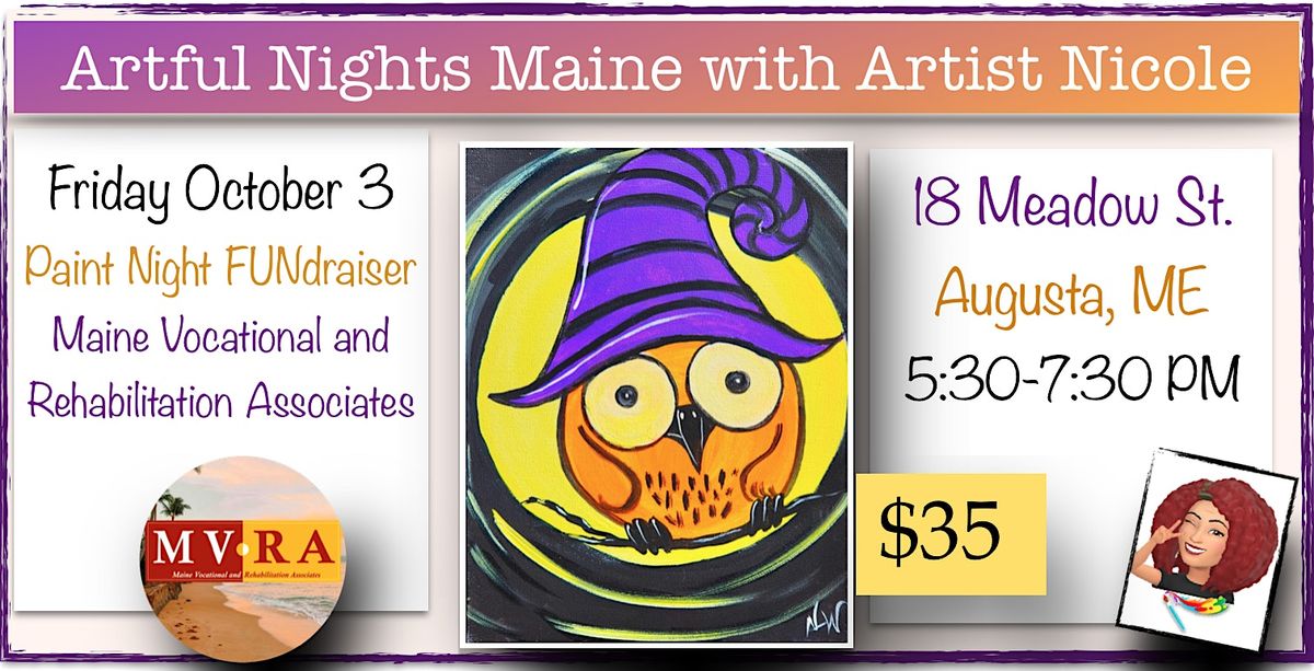 Halloween Paint Night FUNdraiser for MVRA, Augusta