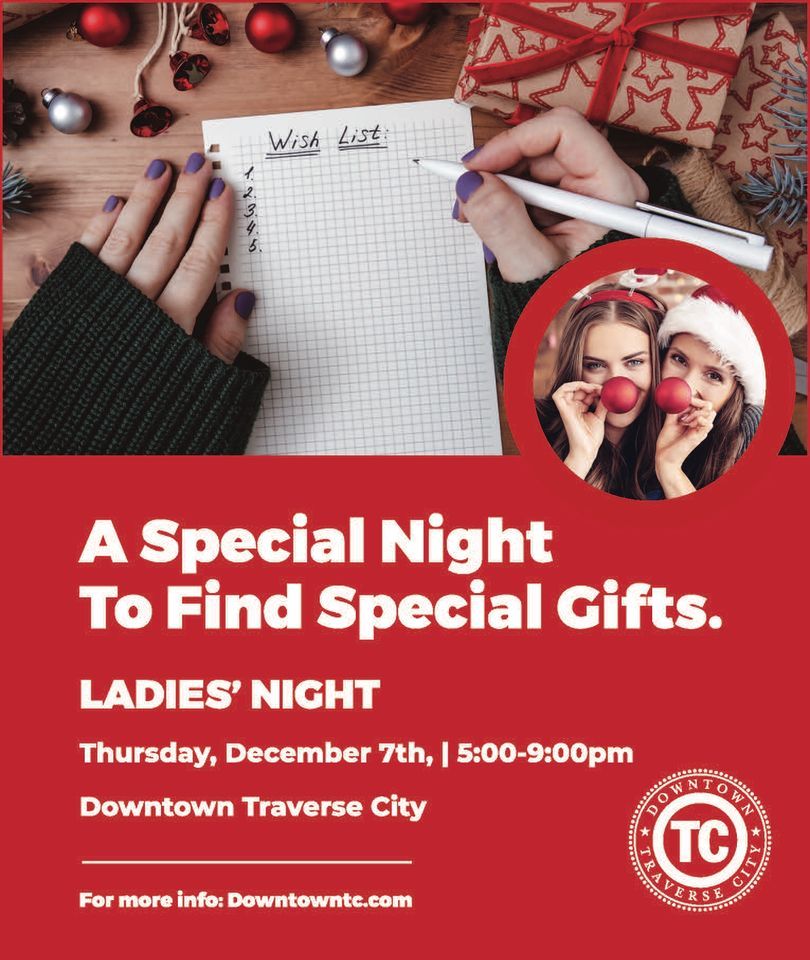 Ladies’ Shopping Night, Downtown Traverse City, 7 December 2023