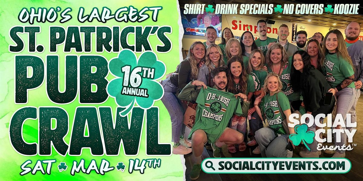 SOCIAL CITY'S 16TH ANNUAL ST. PATRICK'S PUB CRAWL