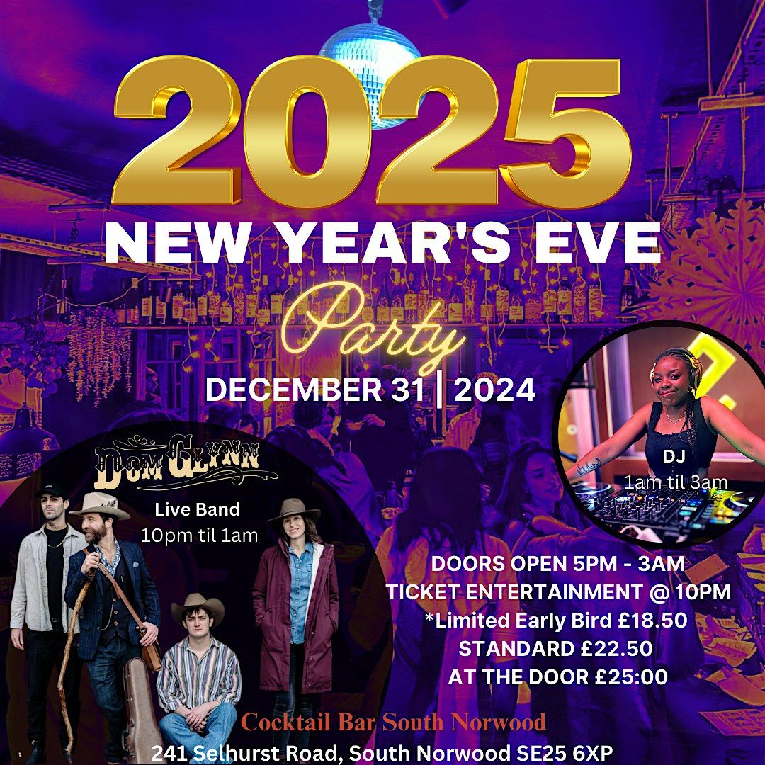 NEW YEAR'S EVE PARTY w LIVE MUSIC & DJ