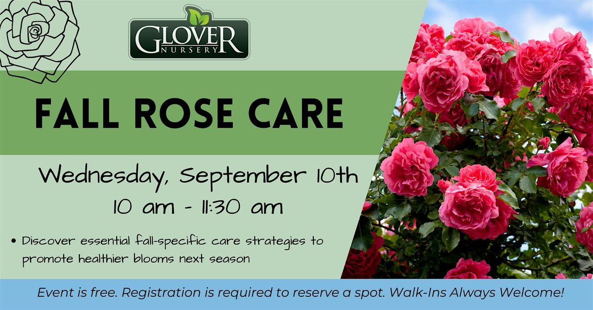 Fall Rose Care