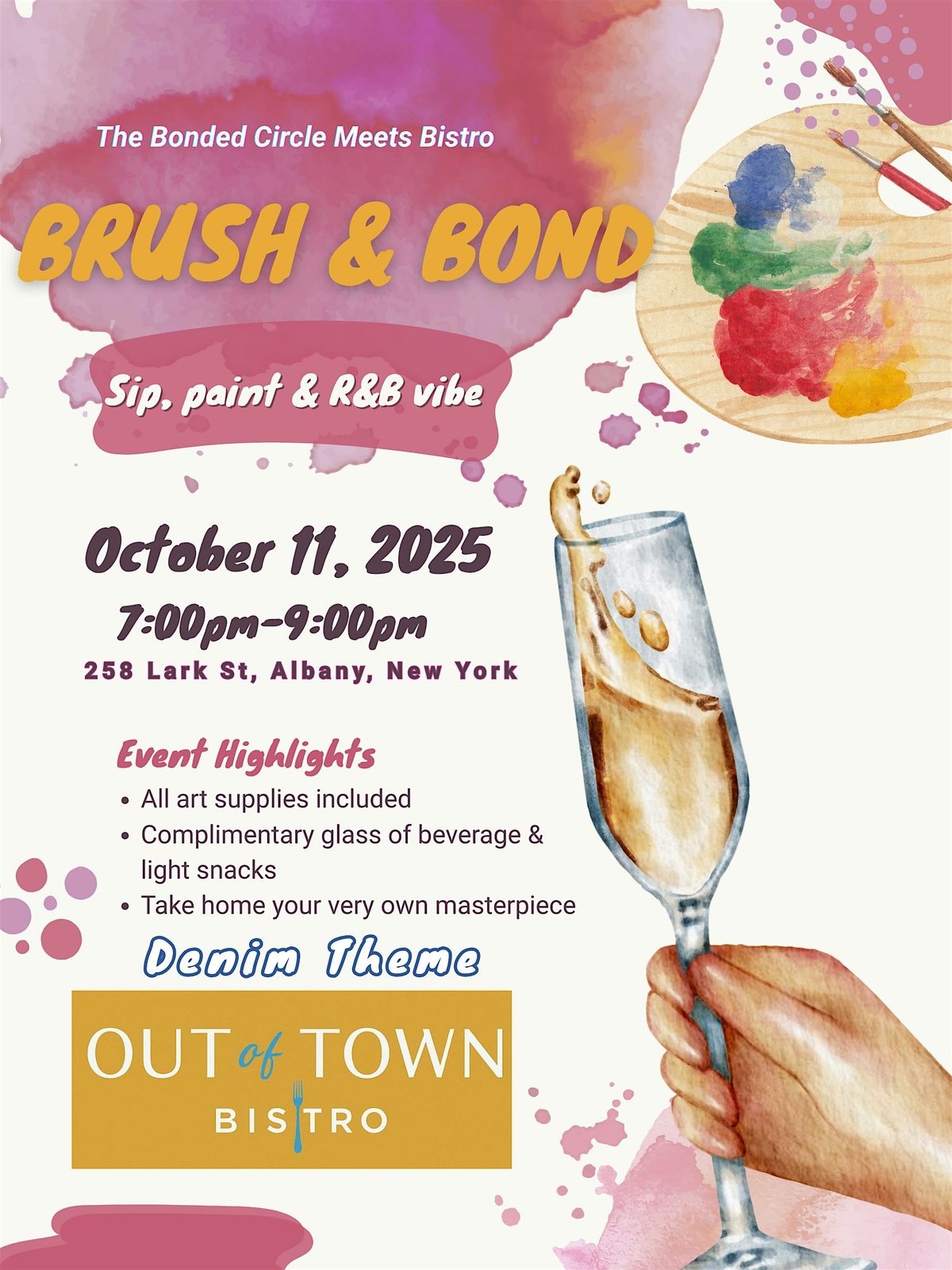 Brush & Bond : Paint, Sip & R&B vibe