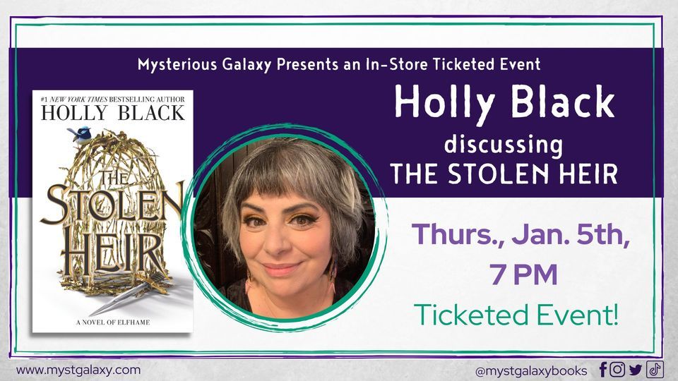 Ticketed In-Store Event - Holly Black discussing THE STOLEN HEIR