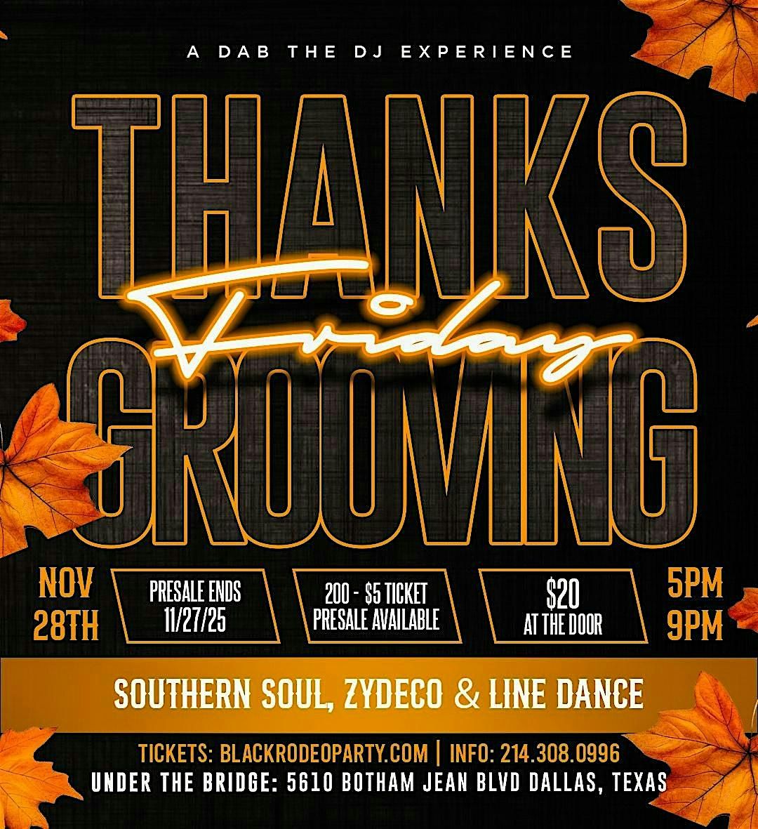 Thanksgrooving Friday