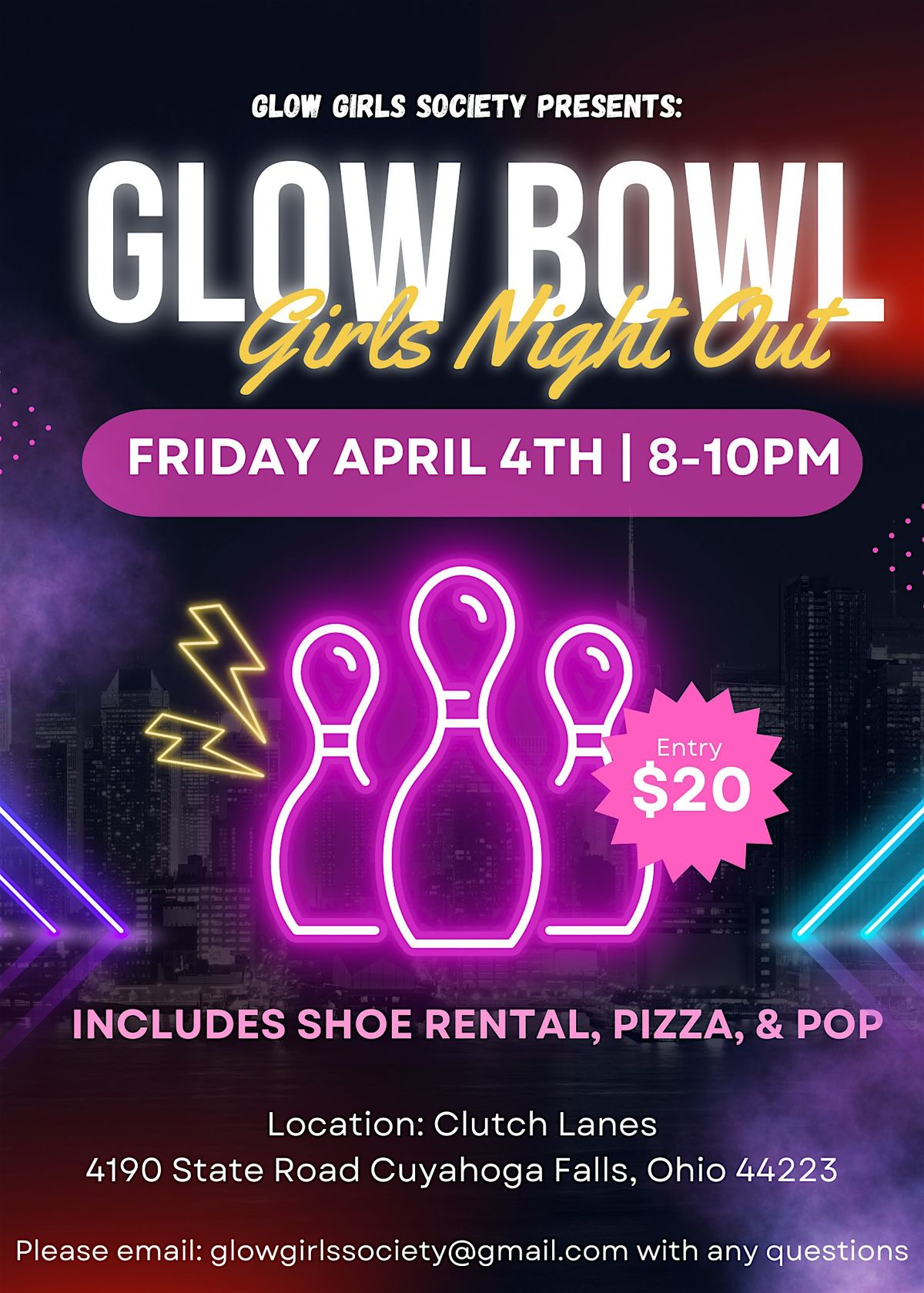 Glow Bowl GNO Presented by Glow Girls Society