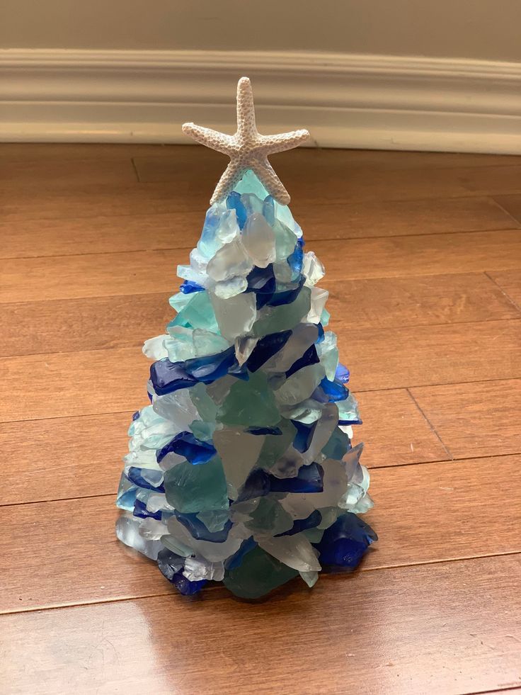 Recycled Beach Glass Trees (Lighted)