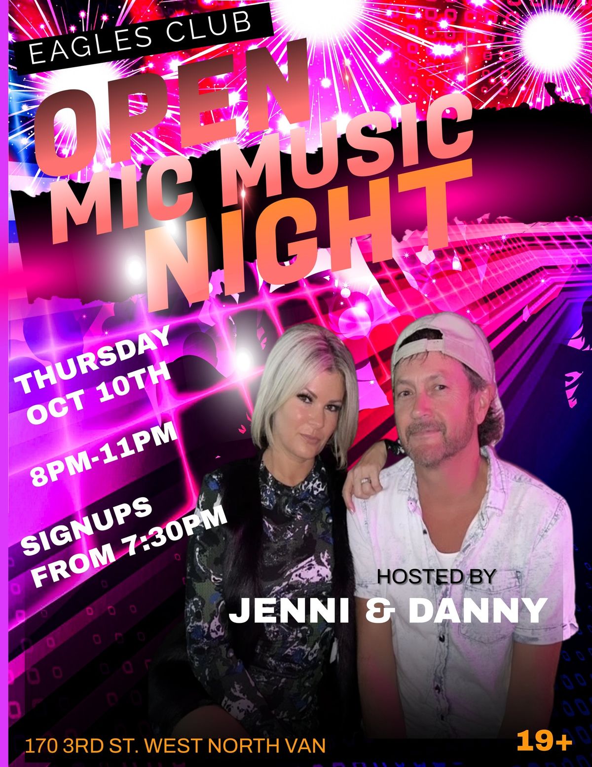 Open Mic night with Jenni & Danny 