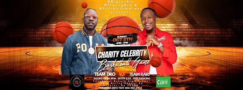 Young Dro vs Ferrari Simmons Charity Celebrity Game