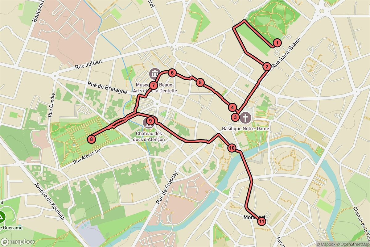 Alen\u00e7on Audio Tour: Lace Legends and Noble Footsteps