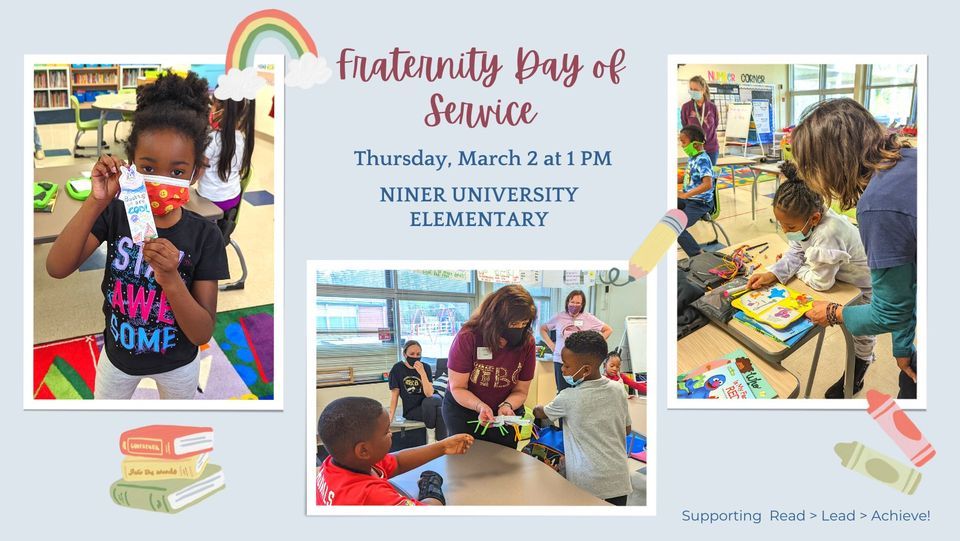 2023 Fraternity Day of Service, Niner University Elementary at Amay ...