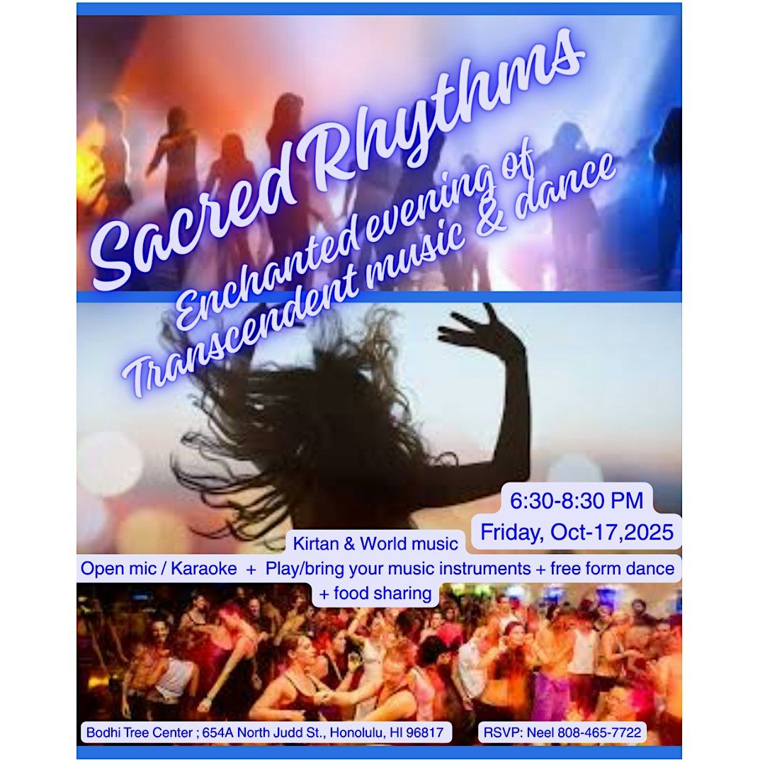 Uplifting\/World music + Open mic + bring instruments  +  Free Form Dancing
