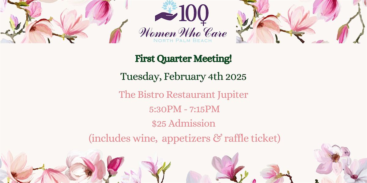 100+WomenWhoCare NPB 1st Quarter Meeting