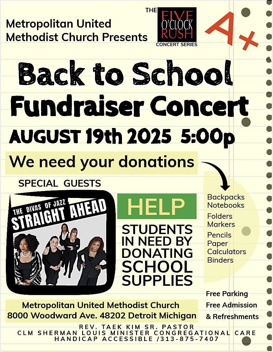 5 O' clock Rush Back to School Event