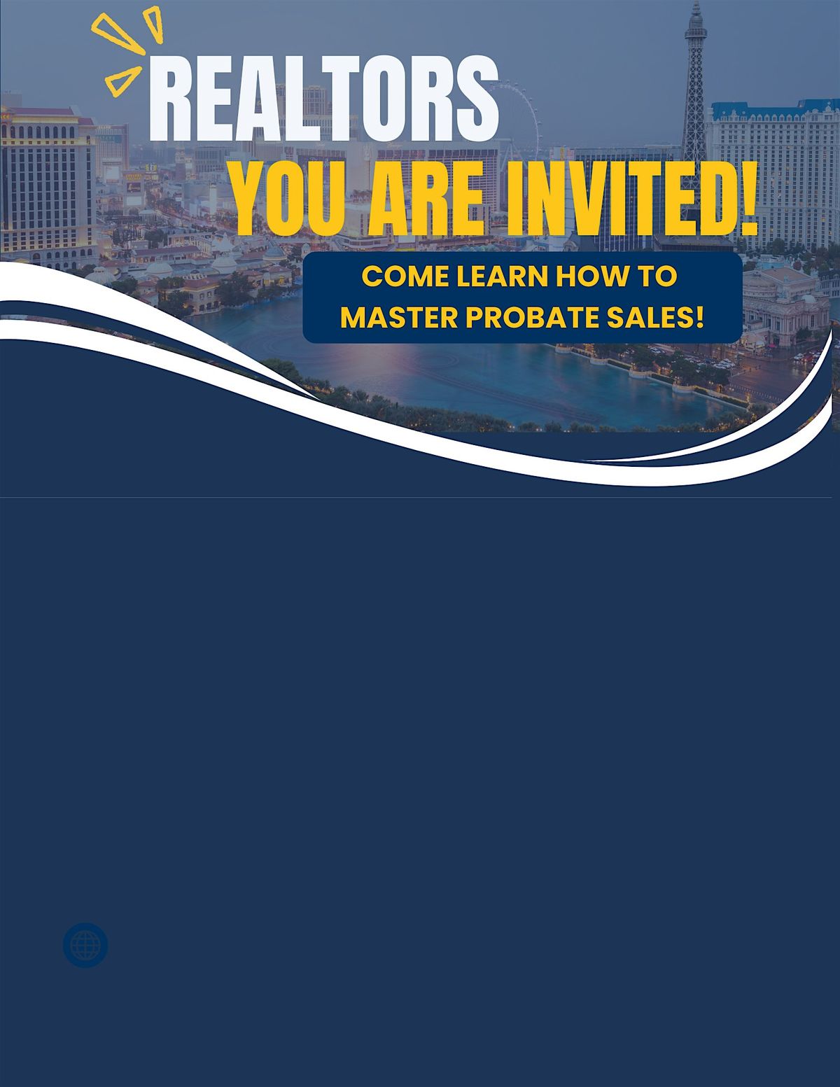 NEW Class REALTORS MASTER Probate Sales- FREE NRED 3 Hours CE Class
