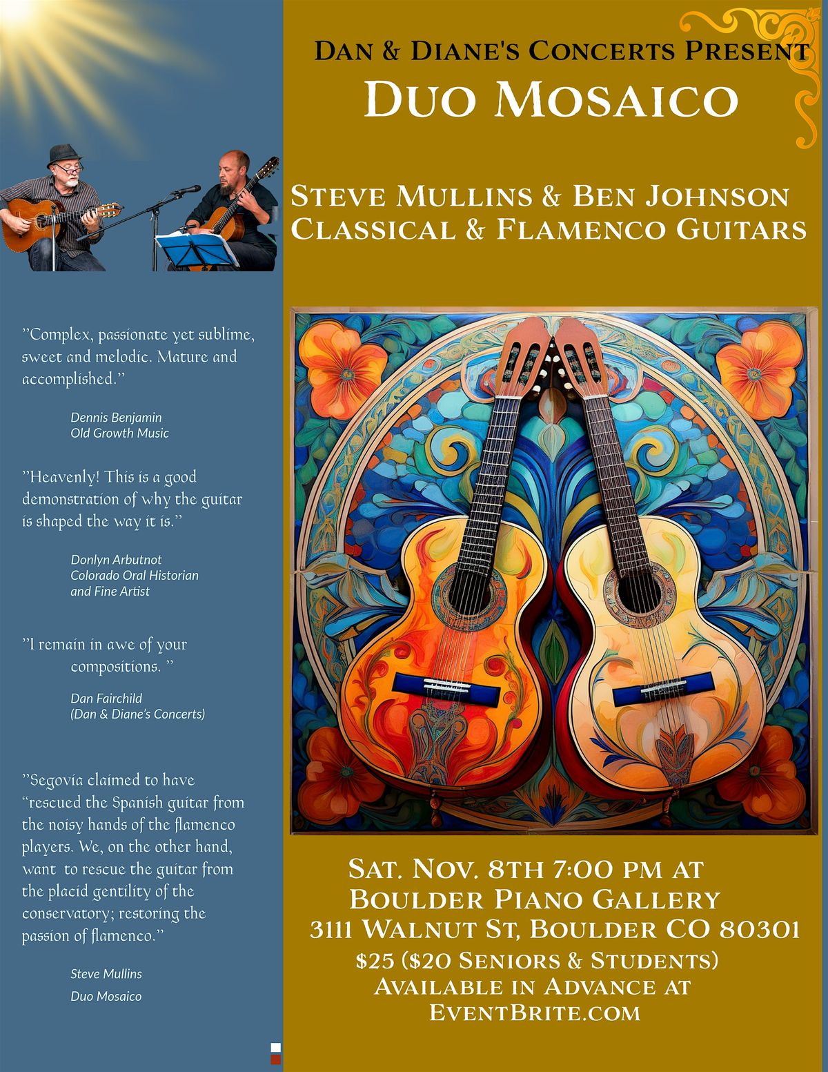 Dan and Diane's Concerts Present Duo Mosaico