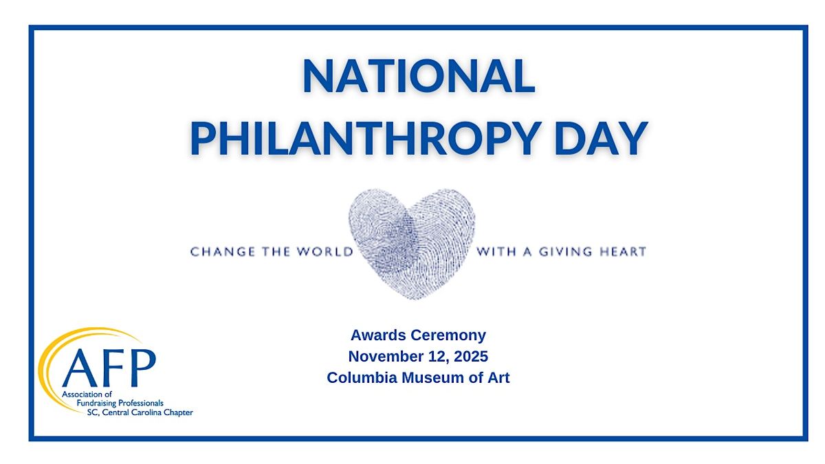 AFP Central SC  National Philanthropy Day 2025