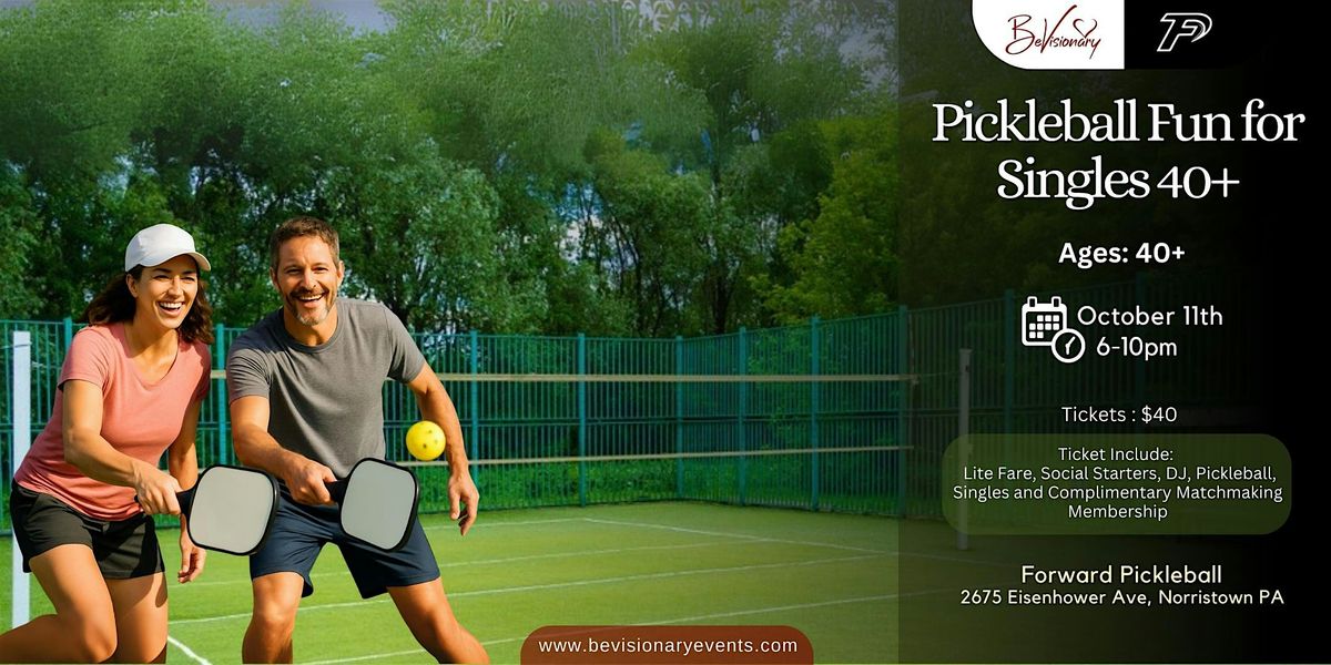Pickleball Fun for Singles 40+