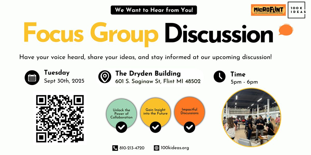 100K Ideas | Focus Group Discussion