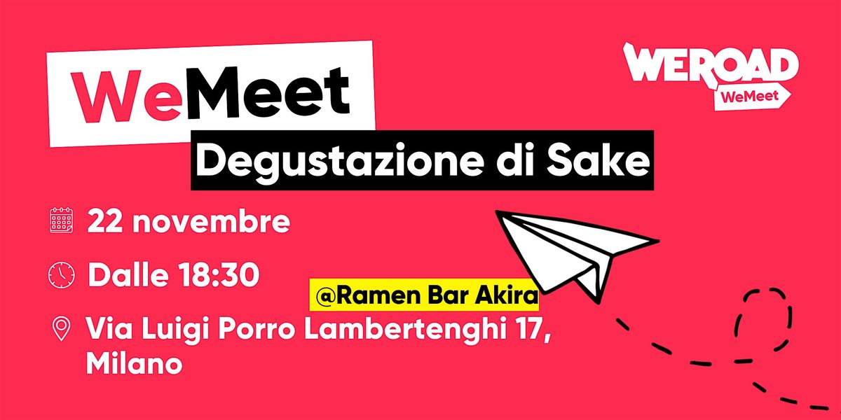 WeMeet | Degustazione di Sake