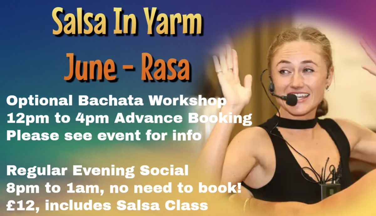 Salsa In Yarm - First Saturday Social plus optional workshop! - June with RASA