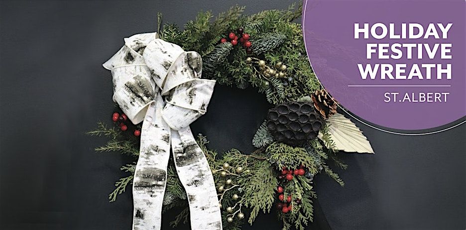 DIY Holiday Festive Wreath | Workshop | Salisbury at Enjoy | St. Albert