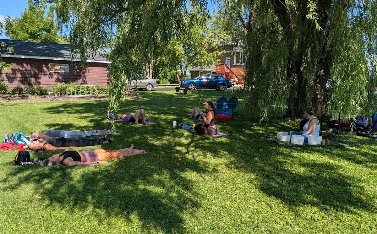 Yoga + Sound Healing in the Yard @ Hillside Coffee House *Buddy discount*