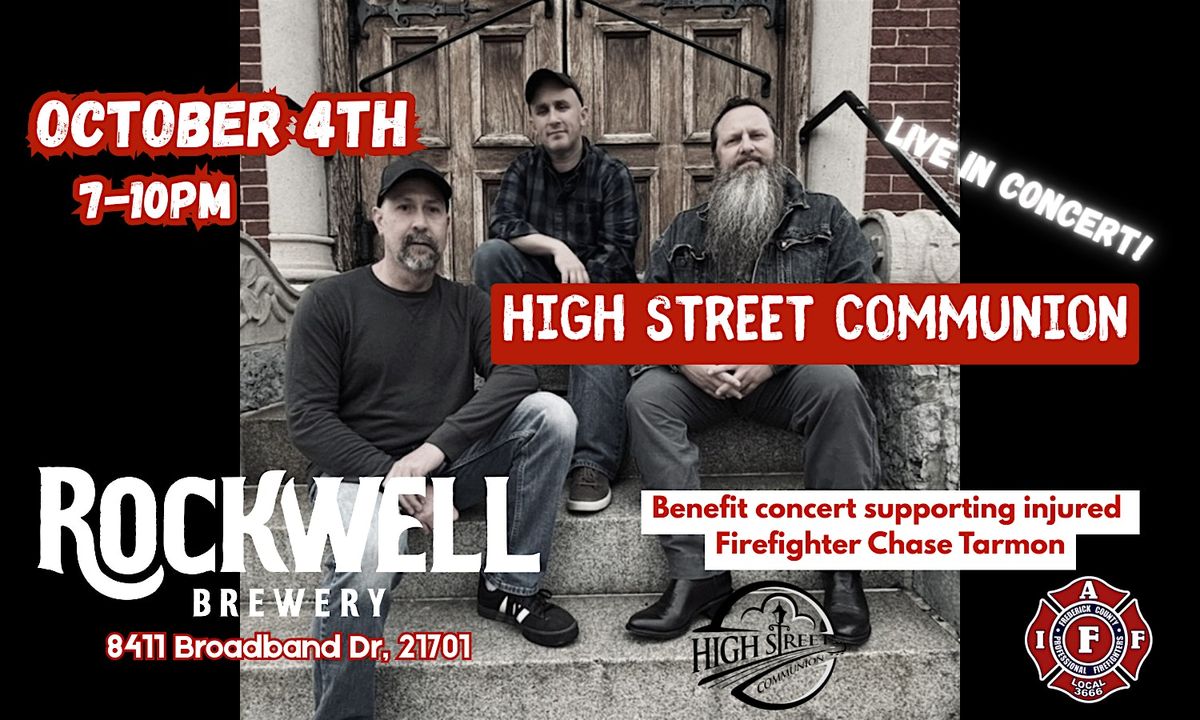 HIGH STREET COMMUNION Band Live on Stage @ Rockwell Brewery 10\/4\/25 @ 7PM