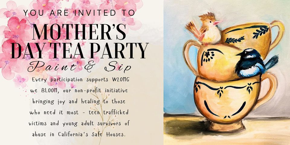 Mother's Day Tea Time Paint and Sip - Birdy Teacups