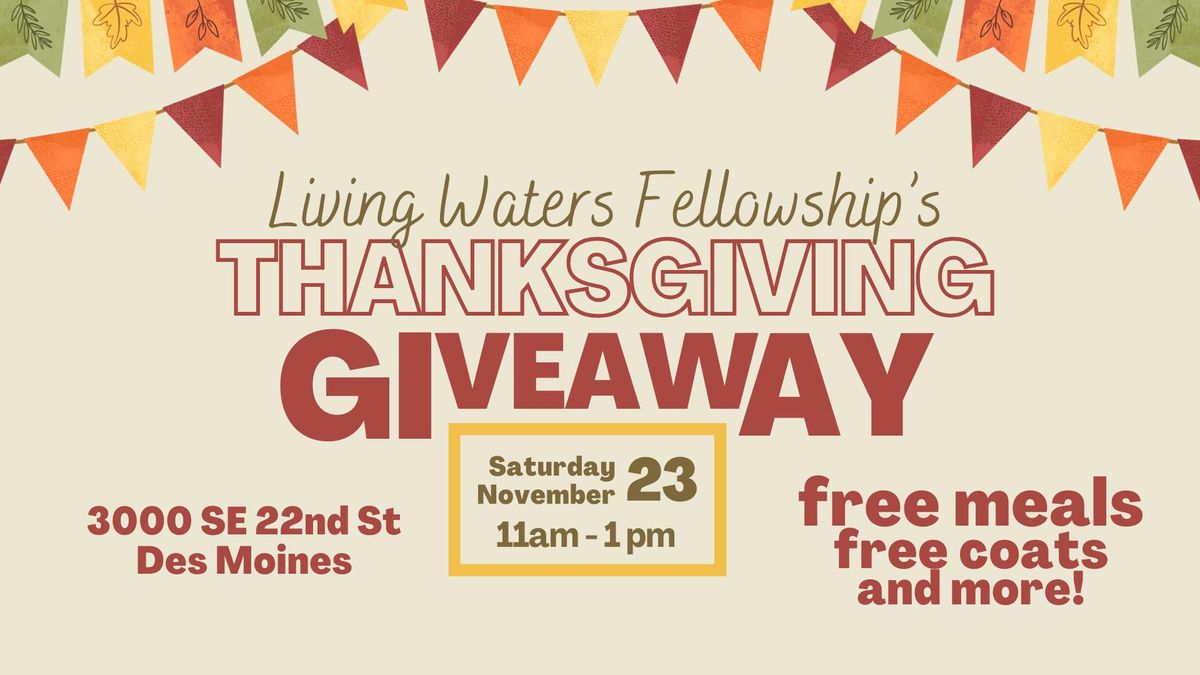 Thanksgiving Meal Giveaway