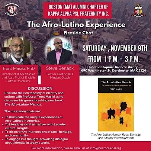 The Afro-Latino Experience Fireside Chat -  Hosted by BAC of KAPSI