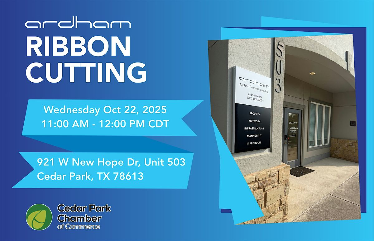 Ribbon Cutting At Ardham Technologies