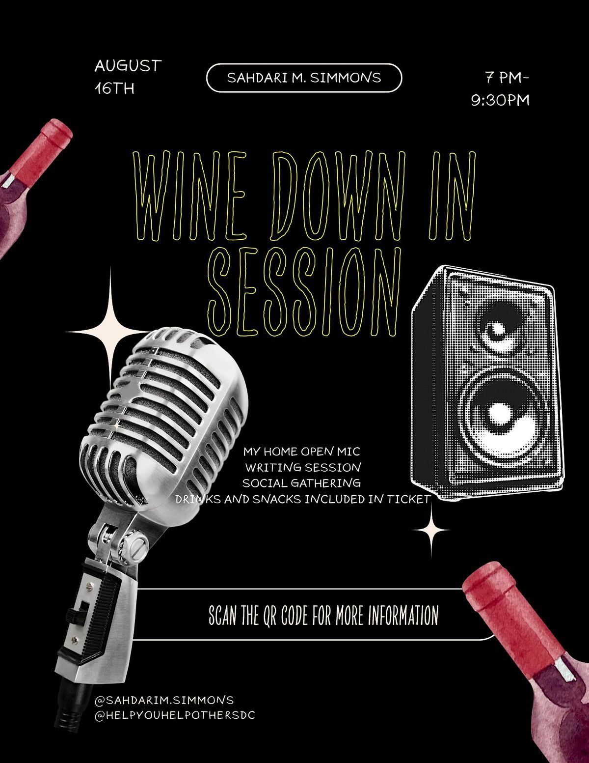 Wine Down In Session: Drinks, snacks, supplies included!