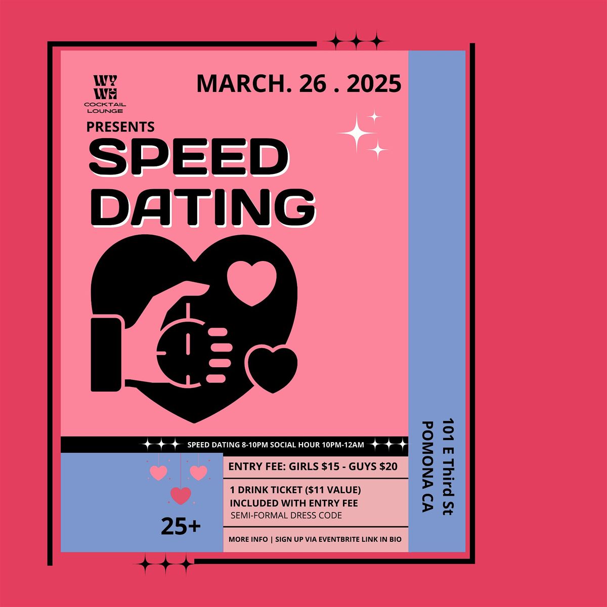 WYWH COCKTAIL LOUNGE presents SPEED DATING