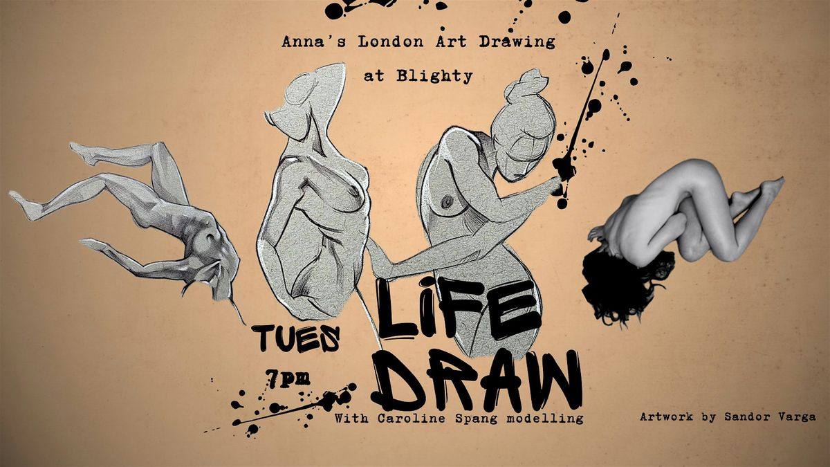 TUES 21st Oct in-person Life Drawing with dynamic model & dancer