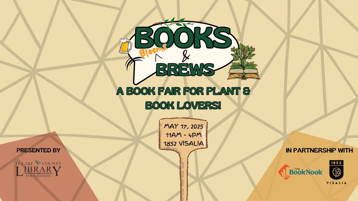 Books, Blooms, & Brews - A Book Fair for Plant and Book Lovers!