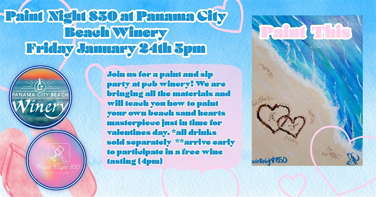 Paint Night 850 at Panama City Beach Winery paint and sip