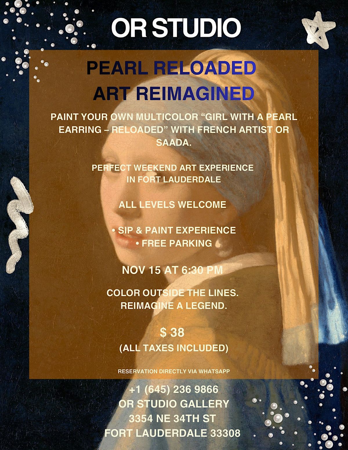 PEARL RELOADED ART REIMAGINED Saturday art workshop