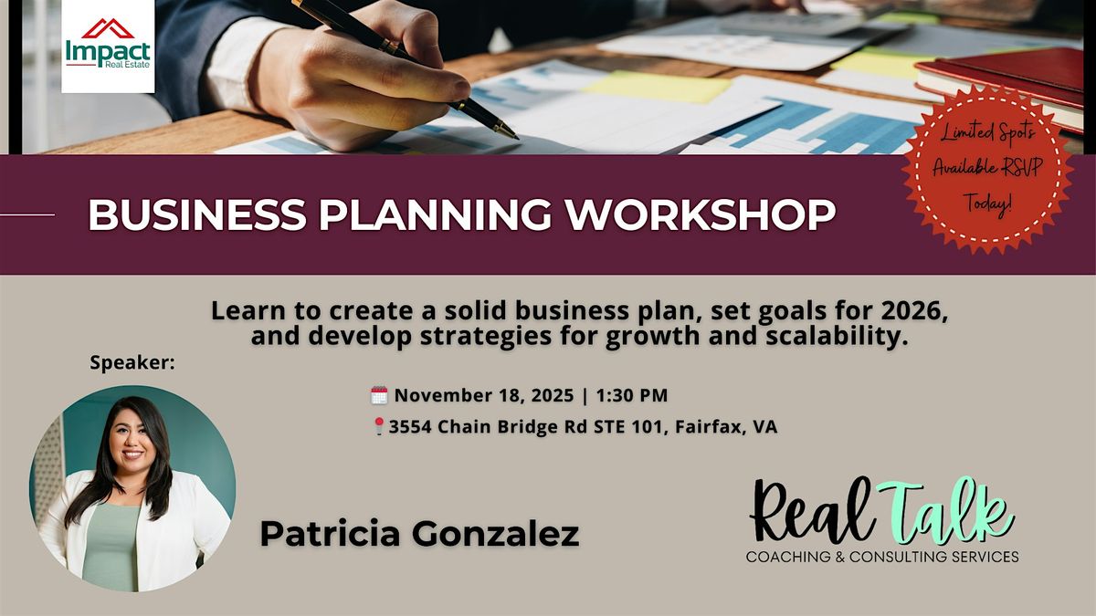 BUSINESS PLANNING WORKSHOP