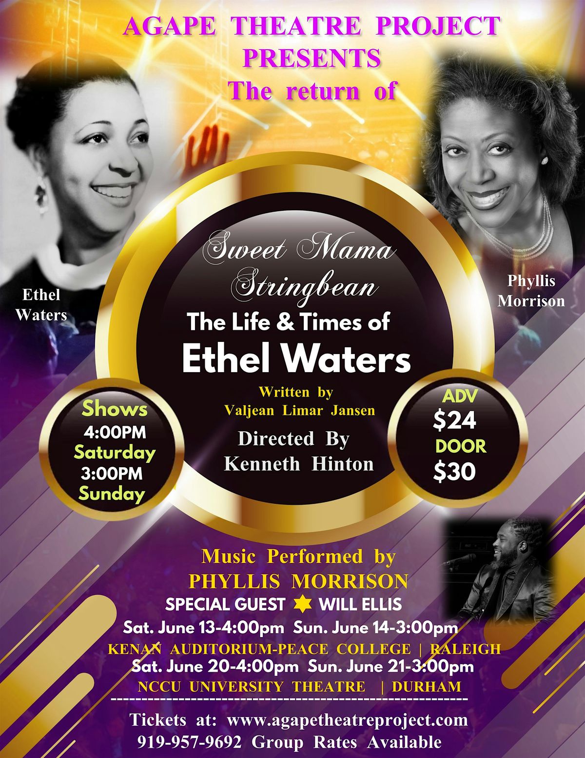 Sweet Mama Stringbean: The Life & Times of Ethel Waters-Raleigh
