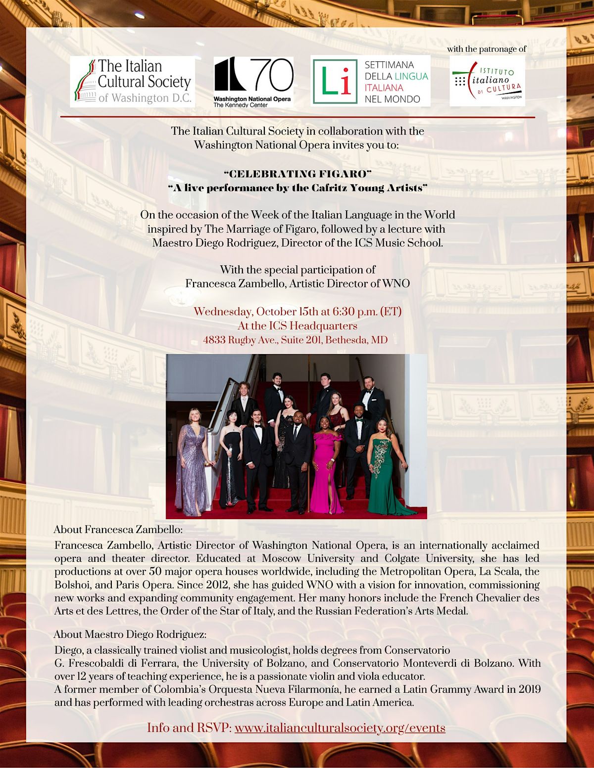 CELEBRATING FIGARO: Live Performance & Lecture