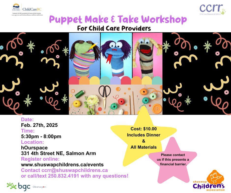 Puppet Make & Take Workshop